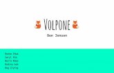 Volpone - WordPress.com · Volpone begins by subordinating religious and dynastic understandings of ... Esposito, Roberto. Bíos: Biopolitics and Philosophy. Minneapolis: U of Minnesota,