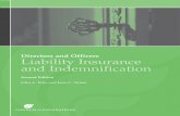 Directors & Officers Liability Insurance and … and Officers Liability...Directors and Officers Liability Insurance and Indemnification Second Edition John A. Edie and Jane C. Nober