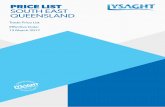 PRICE LIST SOUTH EAST QUEENSLAND - Lysaghtsiteadmin.lysaght.com/sites/default/files/LysaghtSEQTradePriceList... · PRICE LIST SOUTH EAST QUEENSLAND Trade Price List Effective Date:
