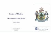 State of Maine of Maine - Moral...State of Maine Moral Obligation Study July ... – Review rating agency views specific to the State’s moral obligation ... of the LOC contract is