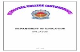 DEPARTMENT OF EDUCATION - MIDNAPORE COLLEGE · To understand the relation between education and philosophy. ... Naturalism, and Pragmatism ... (Aims, Structure & Curriculum of Secondary