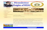 Volume 8 May 2015 Knights of Rizal Diamond hapter î ì í ñ of Rizal -Diamond hapter - î ì í ñ Dear rother Knights of Rizal Diamond hapter and affiliated chapters in elgium,