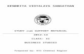 KENDRIYA VIDYALAYA NO - Chakeri · Web viewKENDRIYA VIDYALAYA SANGATHAN STUDY cum SUPPORT MATERIAL 2012-13 CLASS: XI BUSINESS STUDIES Prepared by: KVS Chennai Region This material