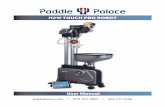 H2W TOUCH PRO ROBOT - Paddle Palace Table Tennis · Paddle Palace H2W Touch Pro Robot page 6 User Manual How To Position the Table Tennis Robot 1. Clamp the net supports to both sides