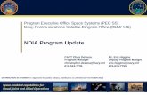 NDIA Program Update - United States Navy€¦ · MUOS UPDATE (NDIA) PMW-146-D-17-0108 PMW 146 Portfolio 2 As Legacy capacity degrades, transition to WCDMA is critical UHF Follow-On
