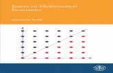 Essays on Mathematical Economics · Essays on Mathematical Economics Uuganbaatar Ninjbat Akademisk avhandling som för avläggande av ekonomie doktorsexamen vid Handelshögskolan