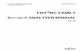 FR/F2MC FAMILY SOFTUNE C ANALYZER MANUAL ... information on the project management method of source files to be analyzed, read CHAPTER 3 "PROJECT." For information on how to handle