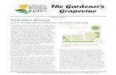 The Gardener’s Grapevine - Manhattan Beach Botanical … · how MBBG board members played a part in de ‐ ... The Gardener’s Grapevine is published seasonally by ... We share