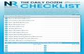 THE DAILY DOZEN - Medlemmer ‘DAILY DOZEN’ is an easy to operate formula for your athletes' daily ... essential exercise categories that must be served at least once each day, ...