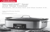 SecretChef Sear and Slow Cooker - Sunbeam Australia · Features of your SecretChef Sear and Slow Cooker 2 The Control Panel 4 Mode settings 5 ... Recipes 11 Contents. Sunbeam’s