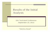 Results of the Initial Analysis - Entergy Arkansasentergy-arkansas.com/content/transition_plan/EAI_Tech_Conf_05... · Results of the Initial Analysis EAI Technical Conference September