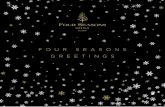 FOUR SEASONS GREETINGS ·  · 2018-04-12FOUR SEASONS GREETINGS FOUR SEASONS RESORT DUBAI ... greatest hits sound? With our throwback 80s night you’ll have the time of your life