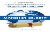 International Conference on Doctoral Educationeducation.ucf.edu/reg/docs/ICDEProgram.pdfConference Chair’s Welcome Welcome to the International Conference on Doctoral Education at
