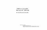 Microsoft Word 2010 - Remote Sample.pdfSAMPLE Word 2010 Fundamentals Rev: 1.0 Date: 9/23/2011 Page 1 Chapter 1 - Exploring Word Microsoft Word 2010 is a full-featured word processor