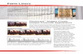 Form Liners - Summary Brochure - Construction … Form Liners AS DISPLAYED AT AIA 2008 Original Photo Manipulated Image Form Liner Image A series of variable-depth …