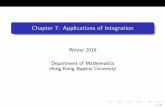 Chapter 7: Applications of Integrationfelix_kwok/2016/chapter7_notes1.pdfChapter 7: Applications of Integration Winter 2016 Department of Mathematics Hong Kong Baptist University 1/21