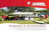 AWNINGS & ACCESSORIES - RV Parts · F35 PRO AWNINGS • Compact & lightweight awning that is rolled up manually into an aluminium case • Suitable for minivans, 4WD’S and cars