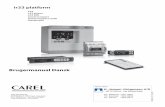 ir33 platform - hjj.dk dokumentation... · IMPORTANT WARNINGS CAREL bases the development of its products on decades of experience in HVAC, on the continuous investments in technological