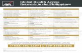Global Health Access Network in the Philippines · Notes: The standard approval process and guidelines apply as indicated in your Policy Contract. ... PALAWAN Adventist Hospital Palawan