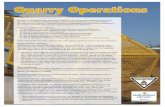 Medical Examination Hazard Alert - Quarries Page 2 · Through Occupational Health and Safety inspections of various quarry ... in accordance with the silica health surveillance guidance