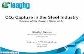 CO2 Capture in the Steel Industry · CO2 Capture in the Steel Industry ... Iron & Steel Industry ... Smelting Reduction Ironmaking o COREX, FINEX, HISARNA ...