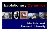 Martin Nowak Harvard University - Clay Mathematics … Nowak Harvard University Evolution Mutation Selection Sequence space Fitness landscapes Evolutionary game dynamics Cooperation