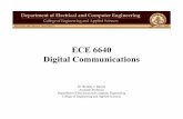 ECE 6640 Digital Communications - Homepages at WMUbazuinb/ECE6640/Chap_08.pdf · ECE 6640 Digital Communications ... –  ... Digital Communications I: Modulation and Coding ...