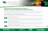 Exascale Computing Project: Addressing a National … Computing Project... · Oﬃ ce of Science Exascale Computing Project: Addressing a National Imperative To maintain leadership