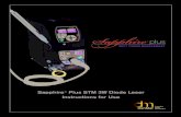 Sapphire Plus STM 3W Diode Laser Instructions for Use - … · Instructions for Use. 2 ... gingivoplasty incising and ... Plus STM 3W Diode Laser are being operated used must be turned