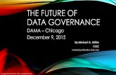 THE FUTURE OF DATA GOVERNANCE - DAMA Chicago … · THE FUTURE OF DATA GOVERNANCE DAMA –Chicago December 9, 2015 By Michael G. Miller HSBC michael.g.miller@us.hsbc.com ... , & insurance