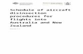 Schedule of aircraft disinsection procedures for … · Web viewSchedule of aircraft disinsection procedures for flights into Australia and New Zealand Schedule of aircraft disinsection