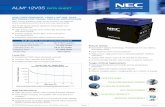 12V35 DATA SHEET - NEC Energy Solutions | Grid … Energy Solutions ALM® family of lithium-ion batteries offers exceptional performance and long operating life. The ALM® 12V35 delivers