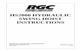 HS2000 HYDRAULIC SWING HOIST INSTRUCTIONS - …lgh-usa.com/oprtnmnls/pdf/RoofHoist_2000lbs_ReimannGeorge_HS200… · HS2000 HYDRAULIC . SWING HOIST . INSTRUCTIONS . ... through training