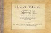 Don’t Blink - Tyndale House · Don’t Blink What the little boy ... Classification: LCC BV4596.P35 B84 2016 | DDC 248.8/6196043—dc23 LC record ... Lesson 3 Don’t Compare Yourself