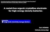 A metal-free organic crystalline electrode for high energy … ·  · 2015-11-12A metal-free organic crystalline electrode for high energy density batteries International onference