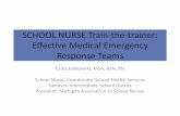 SCHOOL NURSE Train-the-trainer: Effective Medical ...getasthmahelp.org/documents/MERT-effective-medical-emergency-tea… · SCHOOL NURSE Train-the-trainer: Effective Medical Emergency