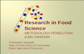 Purwiyatno Hariyadi Dept of Food Science & Technology ... · 3/8/2010 · Dept of Food Science & Technology. Bogor Agricultural University. ... Food scientists use cutting-edge technology