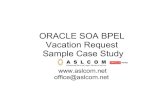 Oracle SOA BPEL 11g - aslcom.netaslcom.net/docs/Oracle SOA BPEL Vacation Request Sample Case Stu… · ORACLE SOA BPEL Vacation Request Sample Case Study  office@aslcom.net
