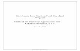 California Low Carbon Fuel Standard Program Method 2B ... · California Low Carbon Fuel Standard Program Method 2B Pathway Application for ... Appendix 1 Life Cycle Analysis Report