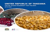 united Republic Of Tanzania - Mit.go.tz Roadmap for Pulses.pdf · Layout: Jesús Alés ... EPZA Export Processing Zones Authority ... UNITED REPUBLIC OF TANZANIA VALUE CHAIN ROADMAP