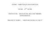 NAME - SHIVANGI CHATURVEDI YEAR – 4 YEAR … Shivangi Chaturvedi final.pdfCASE NAME , CITATION, NAME OF THE JUDGES, SECTIONS APPLICABLE ISSUES RAISED JUDGEMENT REASONS FOR THE JUDGEMENT