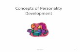 Concepts of Personality Development · Theories of Personality Development Psychoanalytic Theory Interpersonal Theory Theory of Psychosocial Development Theory of Object Relations