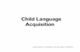 Acquisition Child Language - CSE, IIT Bombay is Child language acquisition? "Language acquisition is the process by which humans acquire the capacity to perceive and comprehend language,