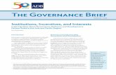 The Governance Brief - Asian Development Bank Governance Brief ... reluctant to talk openly about politics and power, because it has been equated to “party ... Lao Tzu, Plato, Adam