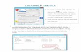 CREATING A CDF FILEfiles.ctctcdn.com/0d6c51d0401/a8170312-d785-4964-b306-cf594d7f42… · CREATING A CDF FILE 3. Templates have been set to default for the HUD, GFE HUD and CDF options