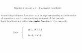 Algebra 2 Lesson 2.7 Piecewise Functions of equations ...mstpratt.weebly.com/uploads/5/7/3/9/5739681/lesson_2.7.pdf · Algebra 2 Lesson 2.7 –Piecewise Functions In real life problems,