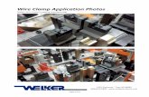 Wire Clamp Application Photos Piedmont · Troy, MI 48083 (800)229-0890 ·  Page 1 of 3 Wire Clamp Application Photos Welker wire clamps in seating manufacturing :