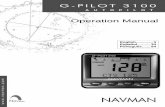 G-PILOT 3100 - Navman Marine · G-PILOT 3100 Operation Manual NAVMAN 3 FCC Statement Note: This equipment has been tested and found to comply with the limits for a Class B digital
