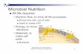 Microbial Nutrition and Growth - Weber State University slides/Microbial Nutrition...Microbiology: An Evolving Science ... Microbial Nutrition ! All life requires: " Electron flow,