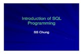 Introduction of SQL Programming - csuohio.edueecs.csuohio.edu/.../LectureNoteEmbeddedCursorSPFunctions_Nov2016.pdfIntroduction of SQL Programming SS Chung. Embedded SQL: ... EXEC SQL